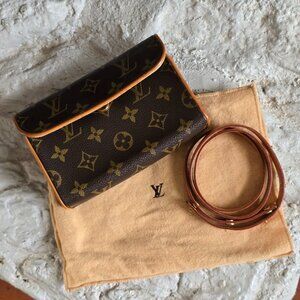 Louis Vuitton Pochette Monogram Accessories XS Belt Fanny Bag